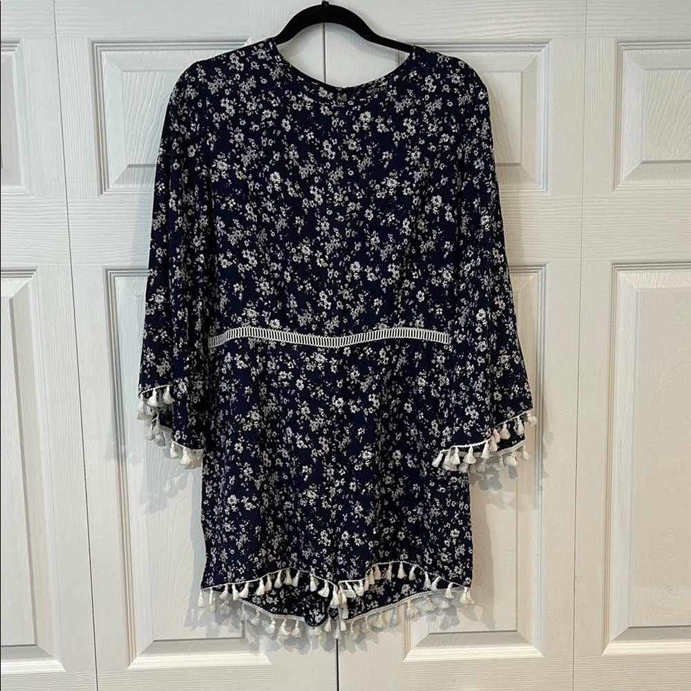 Nasty Gal Floral Tassel Romper